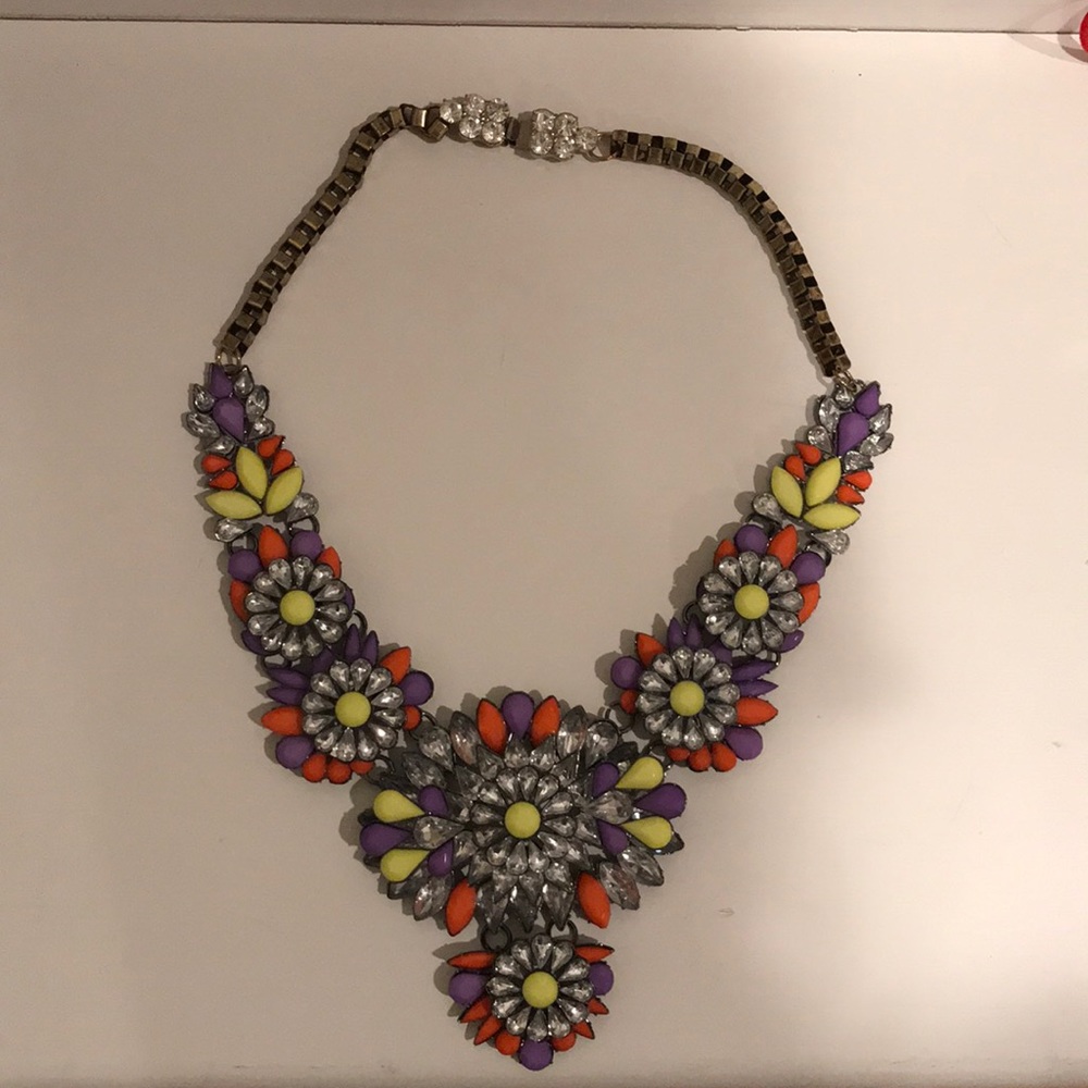 J crew flower necklace
